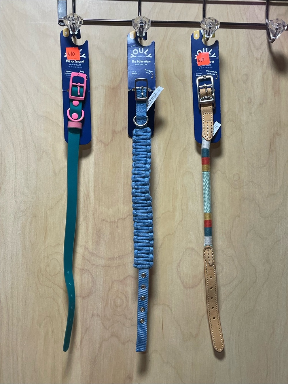 Youly New Lot of 3 size small dog collars NWT Adjustable 12-15 inches